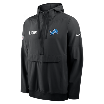 Detroit Lions Alt Option Route Anorak Men's Nike NFL 1/2-Zip